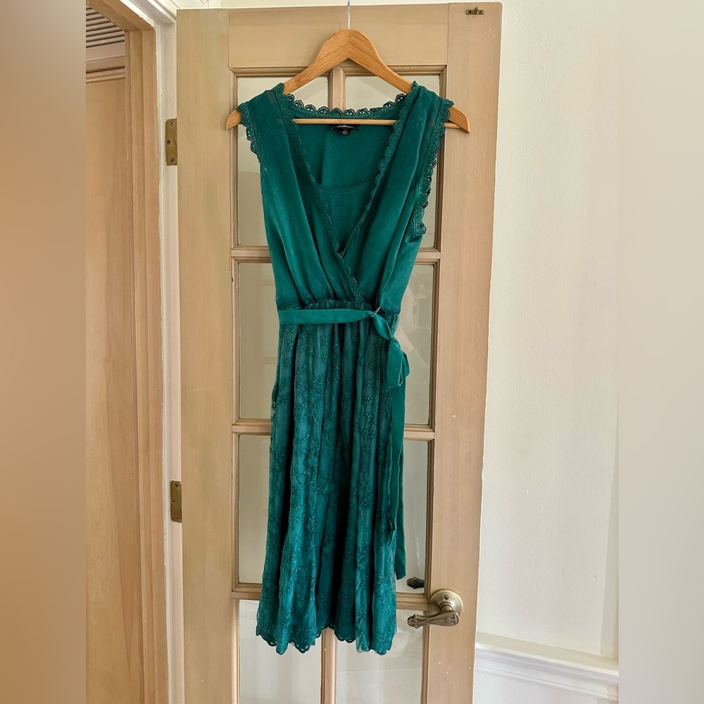 AGB Dress - Green Lace Dress